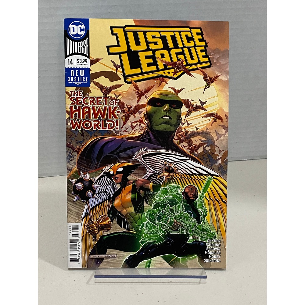 DC Comics Justice League Comic Book Unisex Issue 14 Hawk World Multi OS Exc